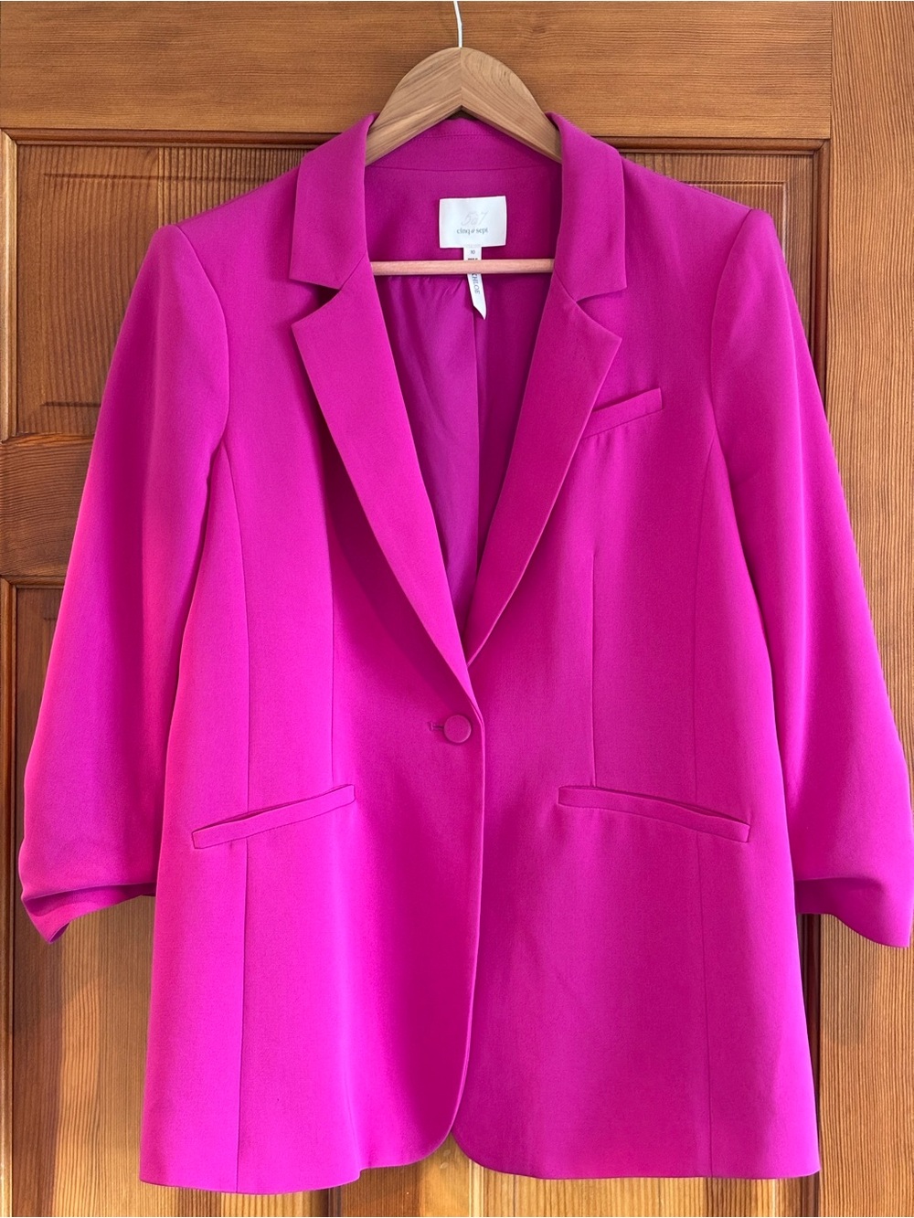 cinq a sept Bright Fuchsia Blazer Jacket